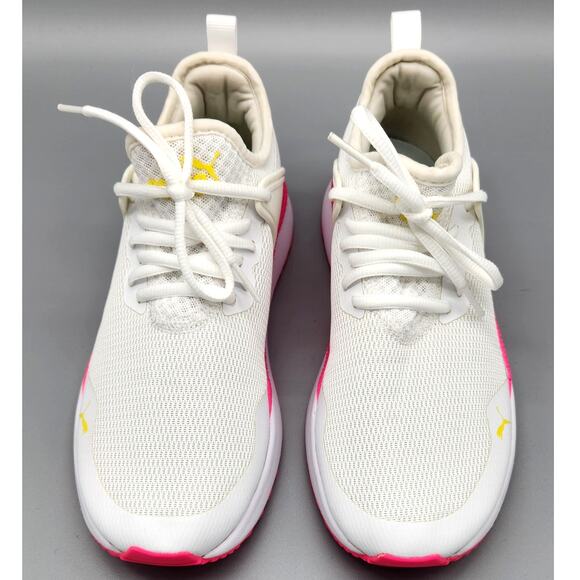 PUMA Pacer Next Cage Fresh Sneaker Wms Size 7 White & Pink Exc Condition - Picture 4 of 11